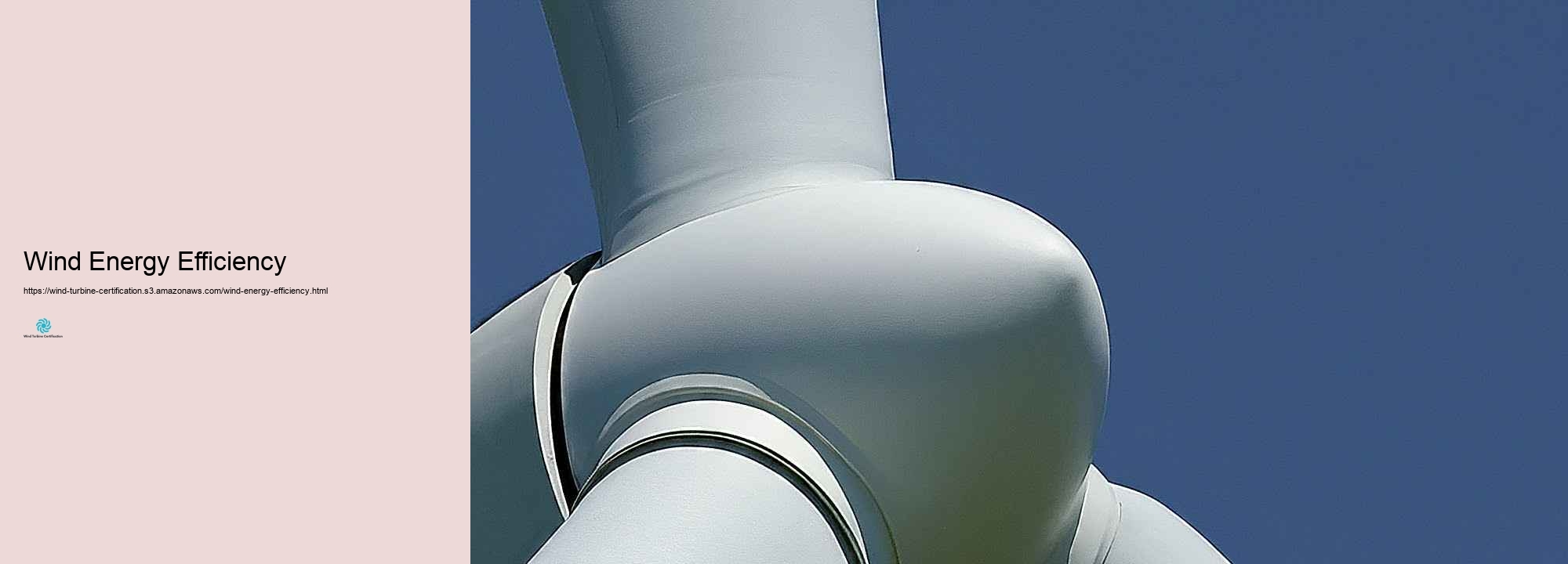 The Worth of Wind Wind Wind turbine Certification in the Renewable Energy Industry